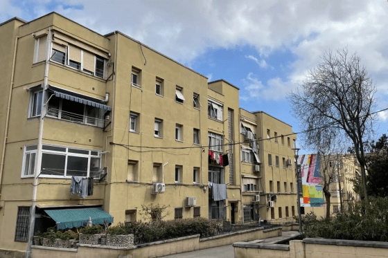 Vista de bloque de edificios del barrio de La Florida